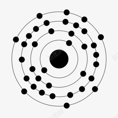 鱼脑石036氪原子元素图标图标