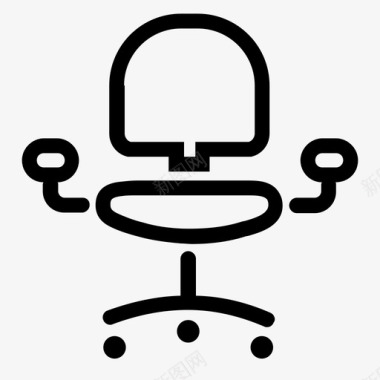 办公椅商务椅电脑椅图标图标