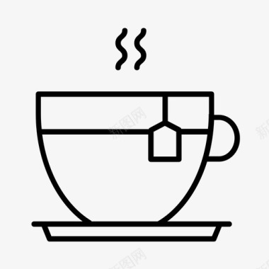 一杯茶高山饮料图标图标