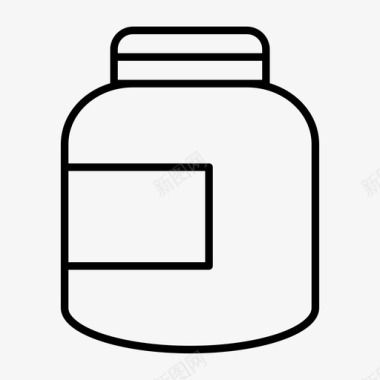 罐子容器空的图标图标