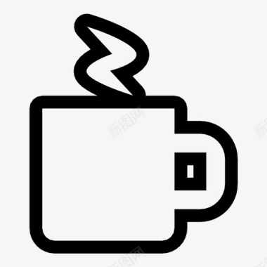 一杯咖啡一杯热咖啡图标图标