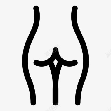 女人图片屁股后面身体部分图标图标