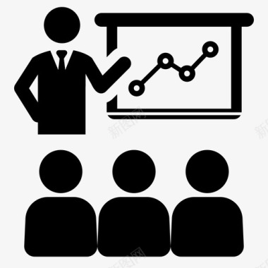 合作卡通人物演讲商务会议商务洽谈图标图标