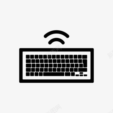 无线电脑键盘电脑键盘电子交换机图标图标