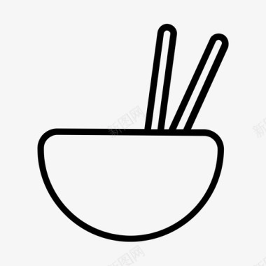碗用筷子中国食物图标图标