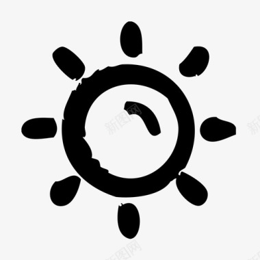 太阳大气大气条件图标图标