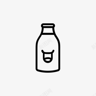 奶瓶奶瓶奶制品饮料图标图标