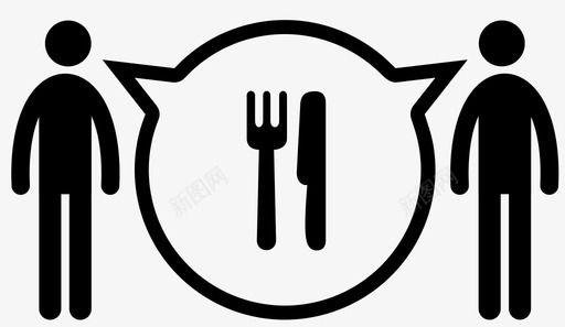 集体餐厅协议决定图标图标