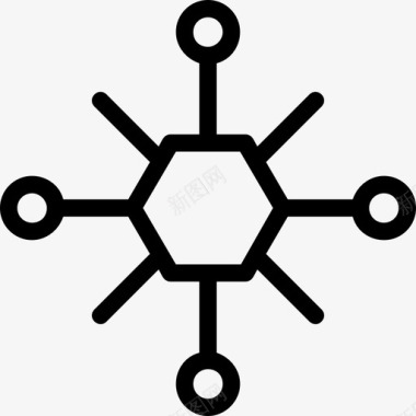 雪花堆积雪花圣诞节霜冻图标图标