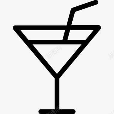庆典鸡尾酒饮料玻璃杯图标图标