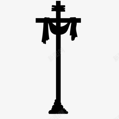 十字架复活节救赎图标图标