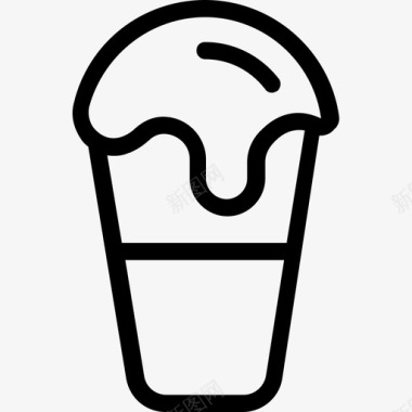 冰锥冰淇淋雪糕图标图标