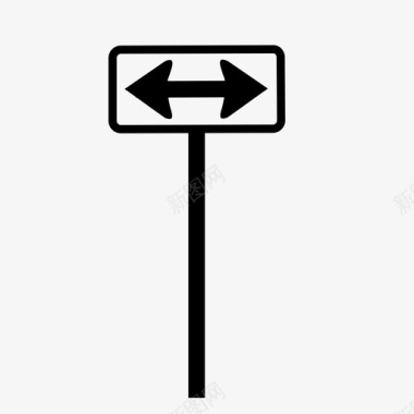道路道路终点标志选择转弯图标图标
