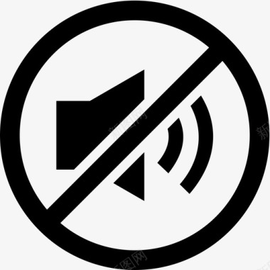 禁止声音声音静音禁止图标图标
