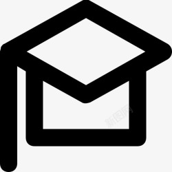 研究生典礼学位帽毕业典礼研究生帽图标高清图片