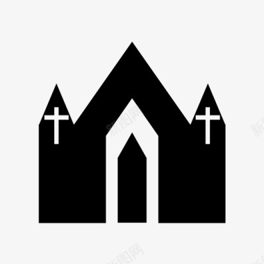 教会教会基督基督徒图标图标