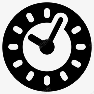 时钟时间管理时间安排图标图标