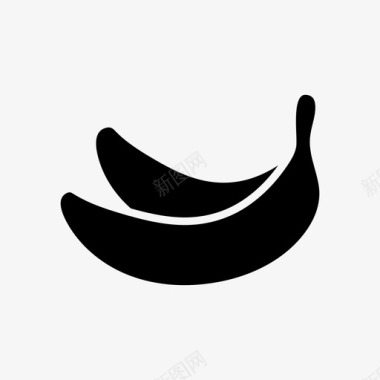 香蕉香蕉皮食物图标图标