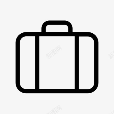 旅行包行李手提箱图标图标