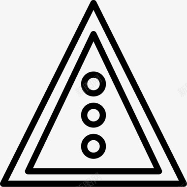 前方红绿灯路标交通标志轮廓图标图标