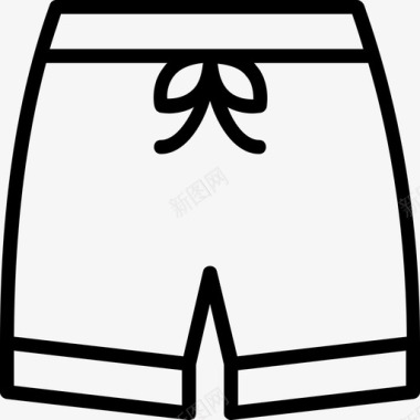 短裤服装女士图标图标