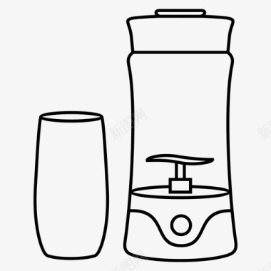 榨汁杯多功能可充电图标图标