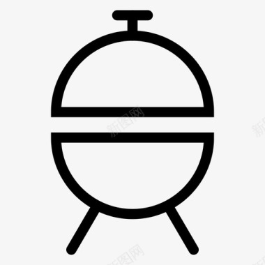 烧烤烤箱酒店和餐厅系列图标图标