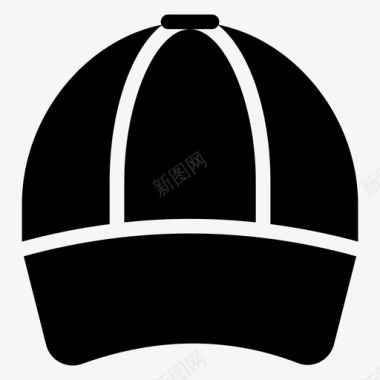 帽子符号帽子棒球帽运动帽图标图标