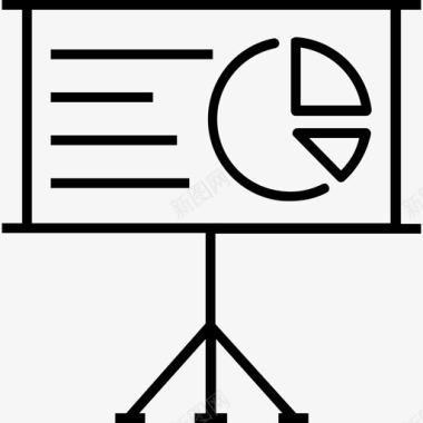 财务预测模型演示分析饼图图标图标