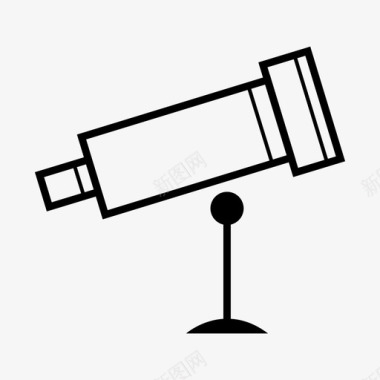 望远镜距离观测图标图标