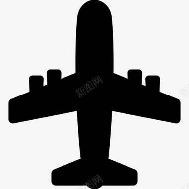 飞机运输传递图标图标
