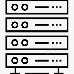 机架式机架式服务器数据库主机图标高清图片