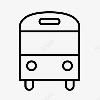 公共汽车长途汽车公路图标图标