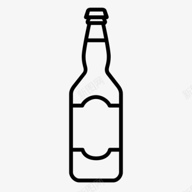 酒瓶啤酒瓶酒精啤酒图标图标