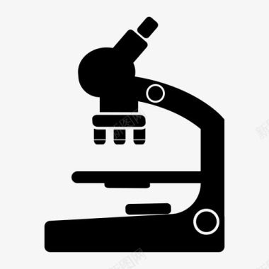 显微镜研究科学图标图标