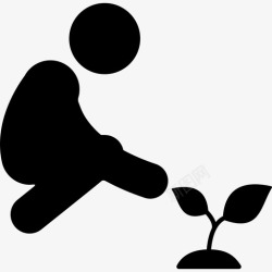 种一棵种一棵树人人道主义者图标高清图片
