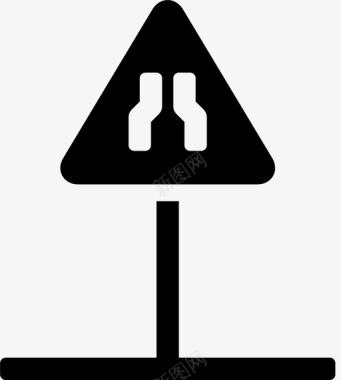 传输警示图标标志警示交叉口图标图标