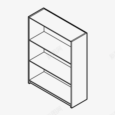 空货架货架书架家具图标图标