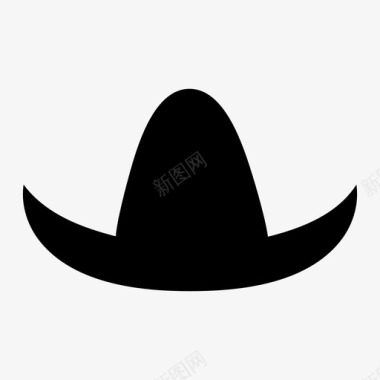 牛仔帽子牛仔帽十加仑十加仑帽子图标图标
