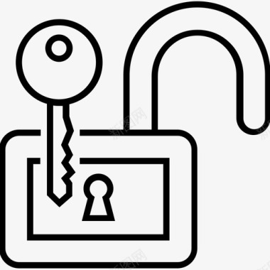 解密密钥锁定安全图标图标