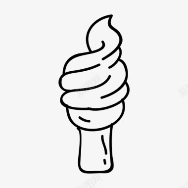 冰淇淋快餐食物图标图标