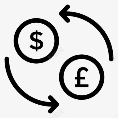 外汇货币业务零钱图标图标