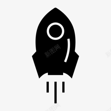 太空火箭外太空宇宙飞船图标图标