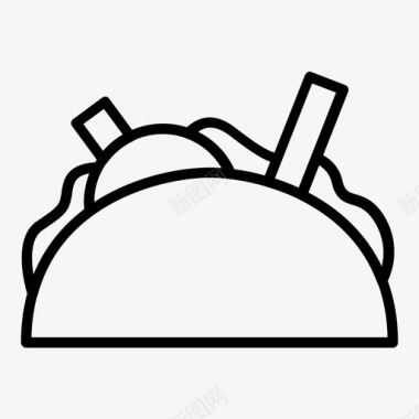 三明治食物图标图标