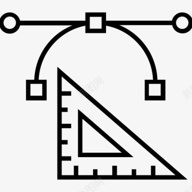 网页截图美国贝塞尔工具平面图标图标