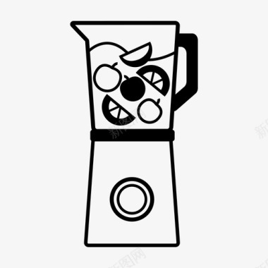 搅拌机果汁机榨汁机图标图标