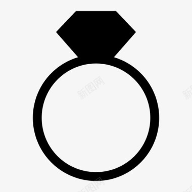 钻戒订婚订婚戒指图标图标