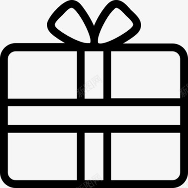 圣诞礼物礼品盒庆祝活动派对图标图标