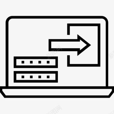 平面铺设登录登录屏幕密码图标图标