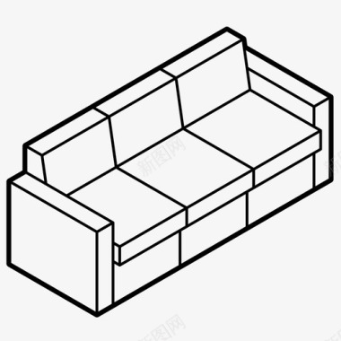 躺椅沙发沙发家具客厅图标图标